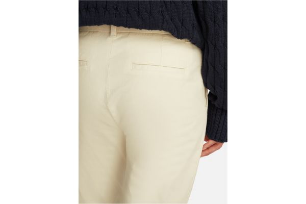 Γυναικείο Παντελόνι Κρεμ Tommy Hilfiger WW0WW45920-Z00