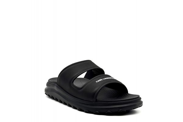 Men's Black 2-Strap Slide Karl Lagerfeld KL77005-V00 BLACK