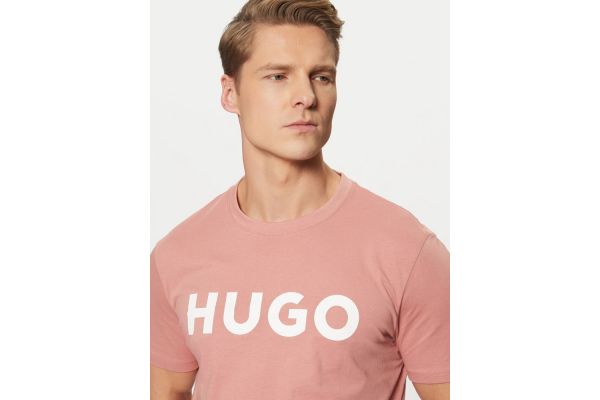 Men's Pink Dulivio T-Shirt Hugo 50467556-695
