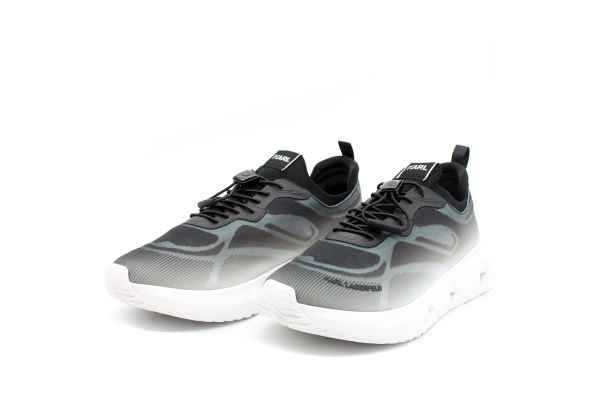 Men's Black K/KITE RUN Gradient Lo Sock Sneakers Karl Lagerfeld KL54623-K01 Black