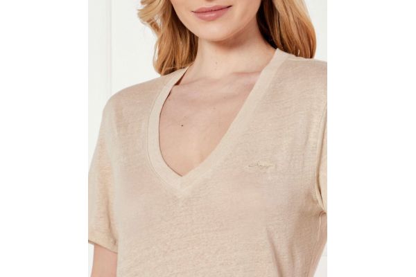 Γυναικείο Λινό C_Ela_1 T-Shirt Μπεζ Boss 50538645-287
