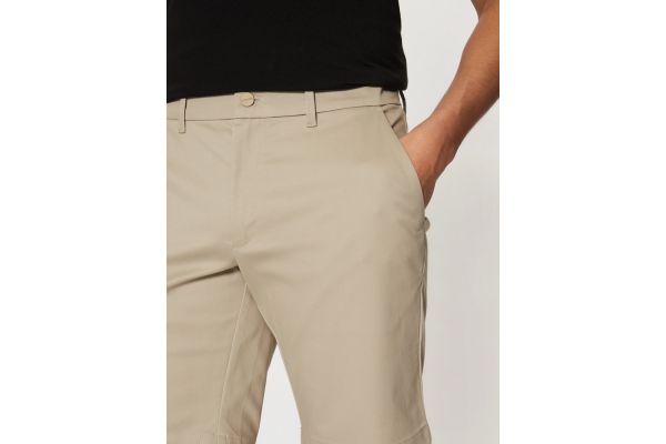 Men's Beige Sateen Stretch Slim Short Calvin Klein K10K114071-PAH