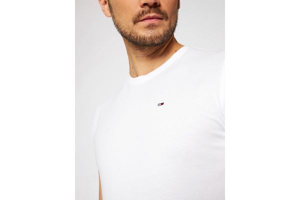 Ανδρικό T-shirt Λευκό Tommy Jeans DM0DM04411-100
