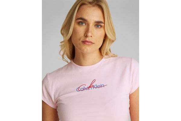 Γυναικείο T-shirt Ροζ Calvin Klein LV047B828G-7UD