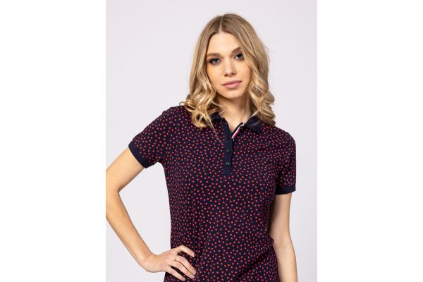 Γυναικείο Vecras25 Polo Φόρεμα Navy Μπλε Heavy Tools T24006-POLKA