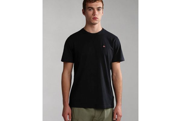 Men's Black Salis SS T-Shirt Napapijri NP0A4H8D-0411
