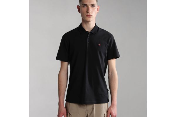 Men's Black Ealis SS T-Shirt Napapijri NP0A4H8B-0411