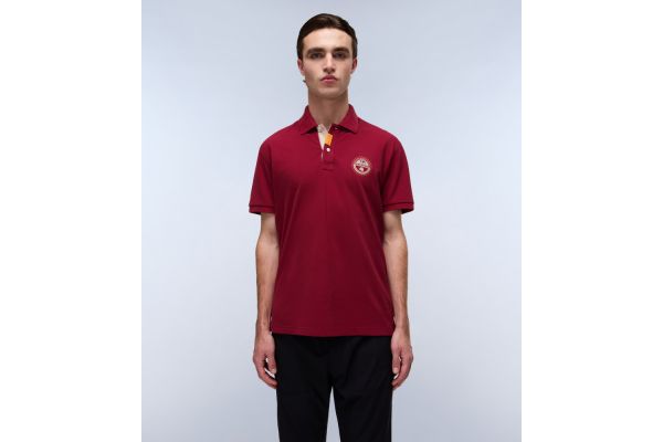 Men's Bordeaux E-Clanis Ss Polo Napapijri NP0A4ID3-R1E1