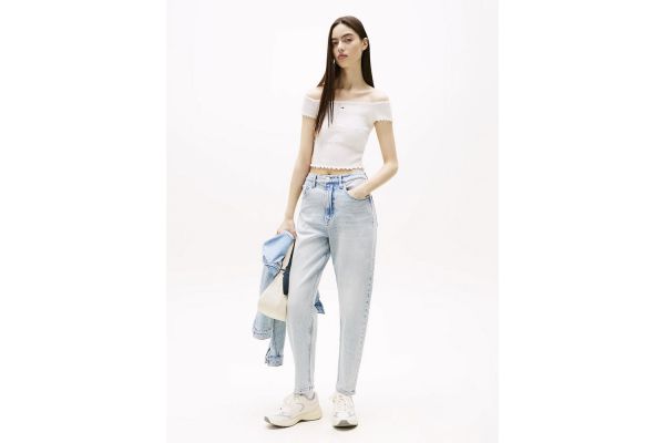 Γυναικείο Mom Τζιν Γαλάζιο Tommy Jeans DW0DW20656-1AB