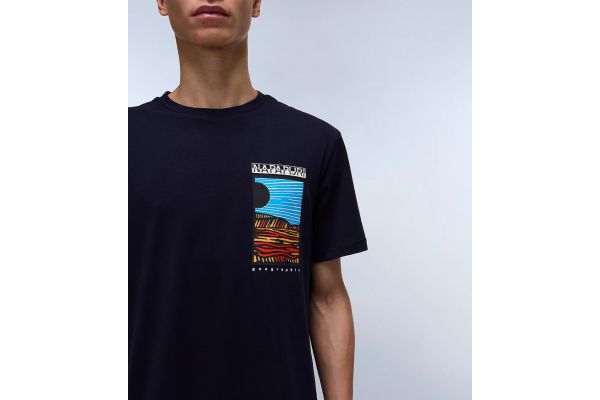 Ανδρικό Valdor T-shirt Navy Μπλε Napapijri NP0A4IE6-1761