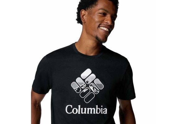 Men's Black M Rapid Ridge Graphic Tee Columbia 1888813-001