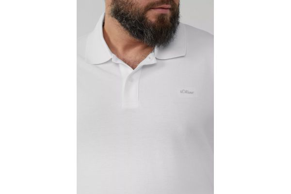 Men's White Polo S.Oliver 2164768-01D2