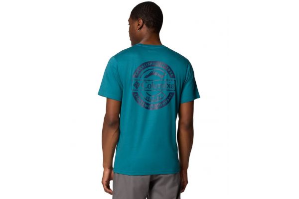 Men's River Blue Rapid Ridge Back Graphic Tee II Columbia 1934824-364