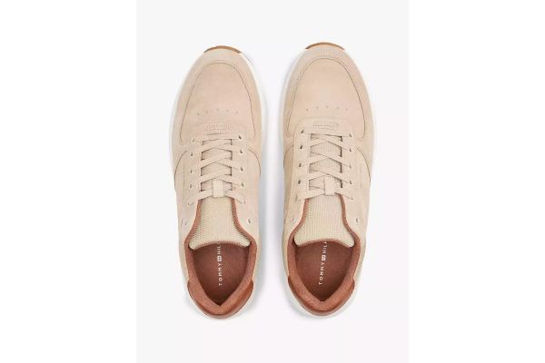 Men's Beige Premium Suede Hybrid Sneakers Tommy Hilfiger FM0FM05690-RBT