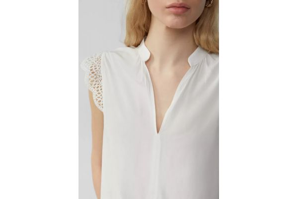 Women's White Top S.Oliver 2162739-0200