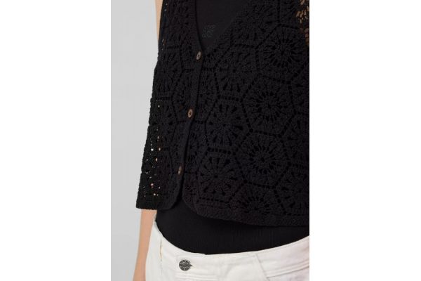 Women's Black Waistcoat S.Oliver 2166279-9999