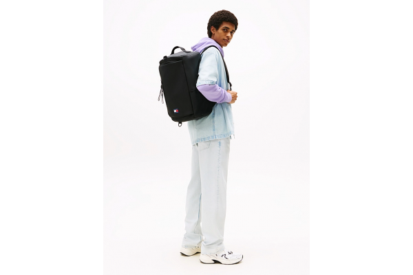Men's Black Tjm Elevated PU Multi Backpack 25L Tommy Jeans AM0AM13407-BDS