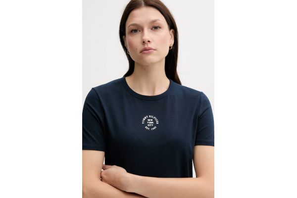 Γυναικείο T-shirt Navy Μπλε Tommy Hilfiger WW0WW45809-C1G