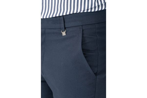 Men's Navy Blue Trousers Vittorio ALTO-BLUE