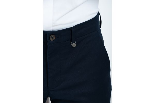 Men's Navy Blue Trousers Vittorio NOBILE-BLUE