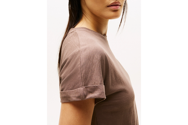 Γυναικείο T-shirt Καφέ Tommy Hilfiger WW0WW45747-GTO