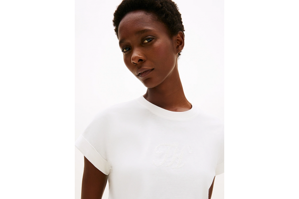 Γυναικείο T-shirt Λευκό Tommy Hilfiger WW0WW47157-YBL