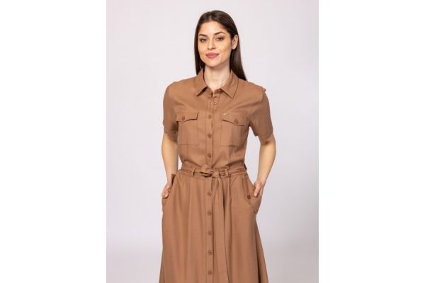Γυναικείο Vedbi Φόρεμα Καφέ Heavy Tools T50033-LATTE