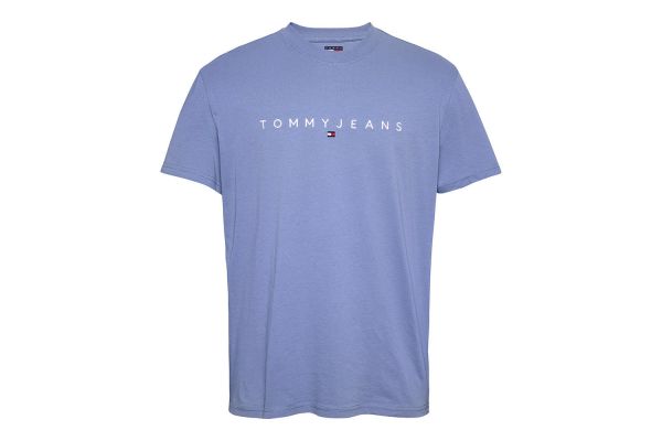 Men's Blue Tjm Reg Linear Logo Tee Ext Tommy Jeans DM0DM20744-PO6