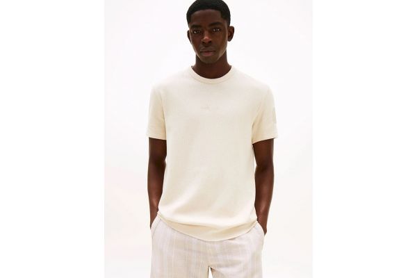 Ανδρικό T-shirt Μπεζ Tommy Jeans DM0DM21778-ACH