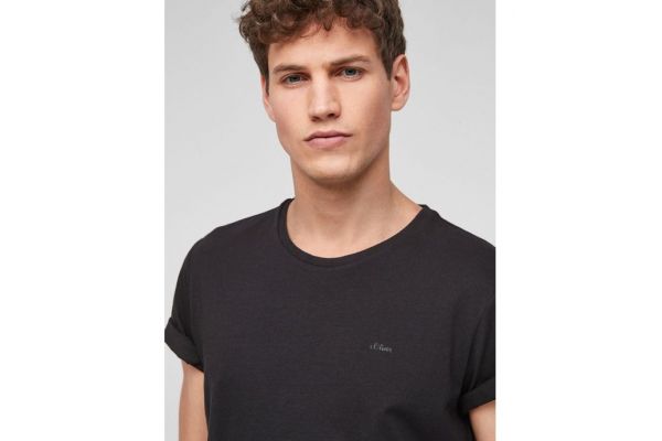 Ανδρικό T-Shirt Μαύρο S.Oliver 2057430-9999