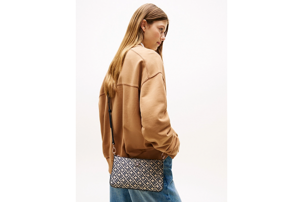 Γυναικείος TH Monogram Φάκελος Μπλε Tommy Hilfiger AW0AW17828-DW6