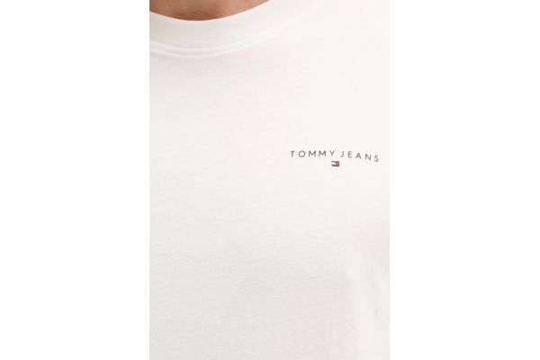 Men's White Tjm Slim Linear Chest Tee Ext Tommy Jeans DM0DM21780-YBL