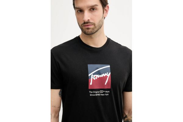 Men's Black Tjm Reg Rwb DNA Tee Tommy Jeans DM0DM21940-BDS