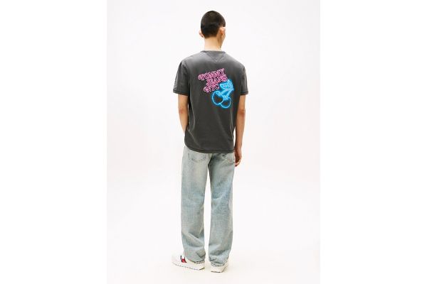 Ανδρικό Novelty Fair T-shirt Ανθρακί Tommy Jeans DM0DM21829-0GJ
