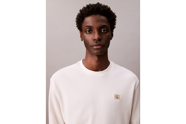 Ανδρικό Μακρυμάνικο T-shirt Λευκό Calvin Klein LV040EM217-YAS