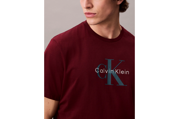Ανδρικό Hero Monologo T-shirt Μπορντό Calvin Klein LV04RB862G-VLP