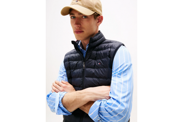 Men's Navy Blue Core Packable Recycled Vest Tommy Hilfiger MW0MW39989-DW5