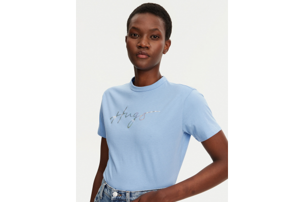 Women's Light Blue Damacia 3 T-Shirt Hugo 50535491-452