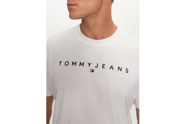 Ανδρικό T-shirt Λευκό Tommy Jeans DM0DM20744-YBR