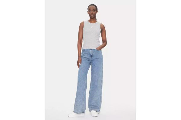 Women's Grey A - Wvn Lbl 2x2 Cttn Top Calvin Klein LV047C201G-P79