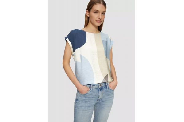 Women's Light Blue T-shirt S.Oliver 2161643-02E1