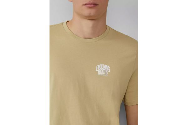 Men's Beige T-shirt S.Oliver 2167419-7265