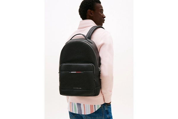 Men's Black TH Central Backpack Tommy Hilfiger AM0AM13483-BDS
