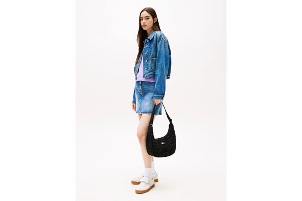 Women's Black Tjw Urban X-Body Quilted Bag Tommy Jeans AW0AW17546-BDS Women's Black Tjw Urban X-Body Quilted Bag Tommy Jeans AW0AW17546-BDS