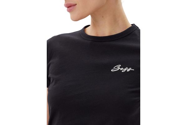 Γυναικείο C_Elogo 20 T-Shirt Μαύρο Boss 50541343-001
