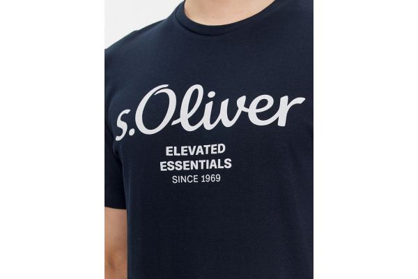 Men's Navy Blue T-shirt S.Oliver 2139909-59D1