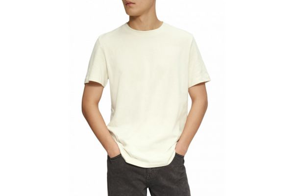 Ανδρικό T-shirt Offwhite S.Oliver 2161838-0330