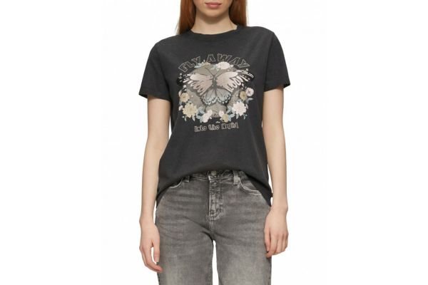 Women's Black T-shirt S.Oliver 2165278-99D0