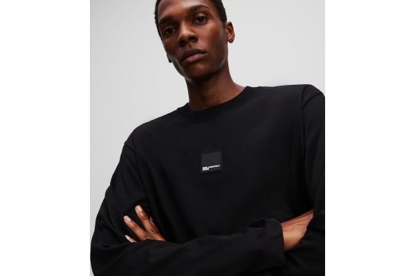 Ανδρικό Μακρυμάνικο T-shirt Μαύρο Karl Lagerfeld Jeans A1M17043-999 BLACK