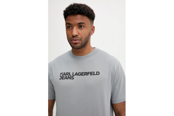 Ανδρικό Essential T-shirt Γκρι Karl Lagerfeld Jeans A1M17002-274 MONUMENT